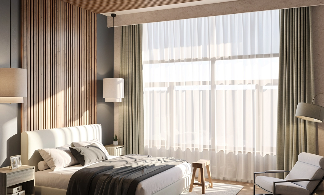 Bedroom design rendered in DesignFiles