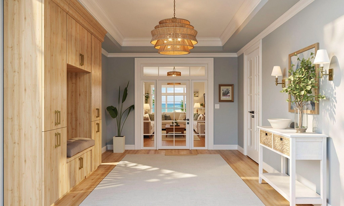 Entryway design rendered in DesignFiles
